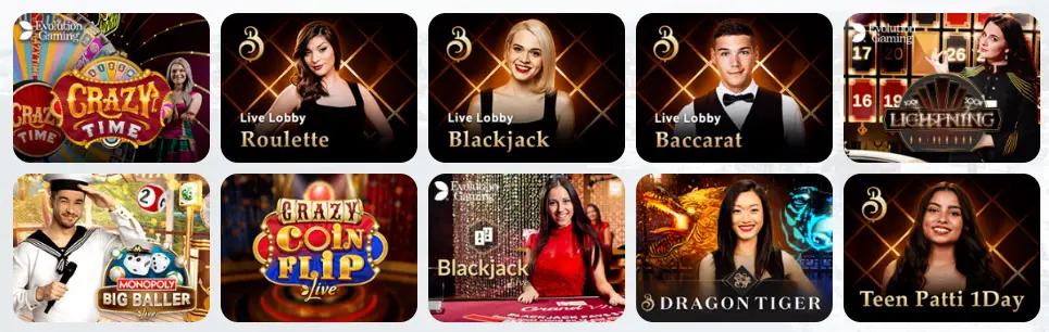 Jeux de casino en direct MIDAS LUCK CASINO