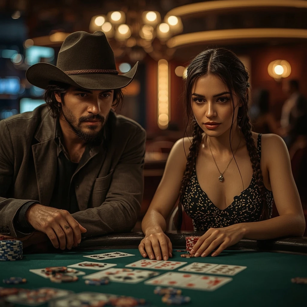photo de deux joueurs de poker MIDAS LUCK CASINO